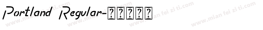 Portland Regular字体转换